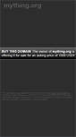 Mobile Screenshot of mything.org